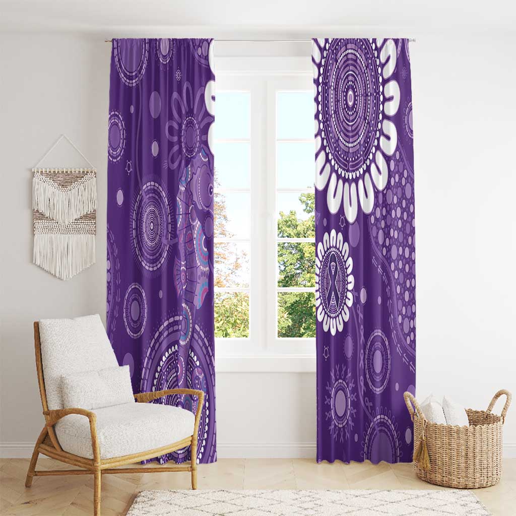 Sea Horse Australia Epilepsy Awareness Window Curtain - Aussie Hoodie