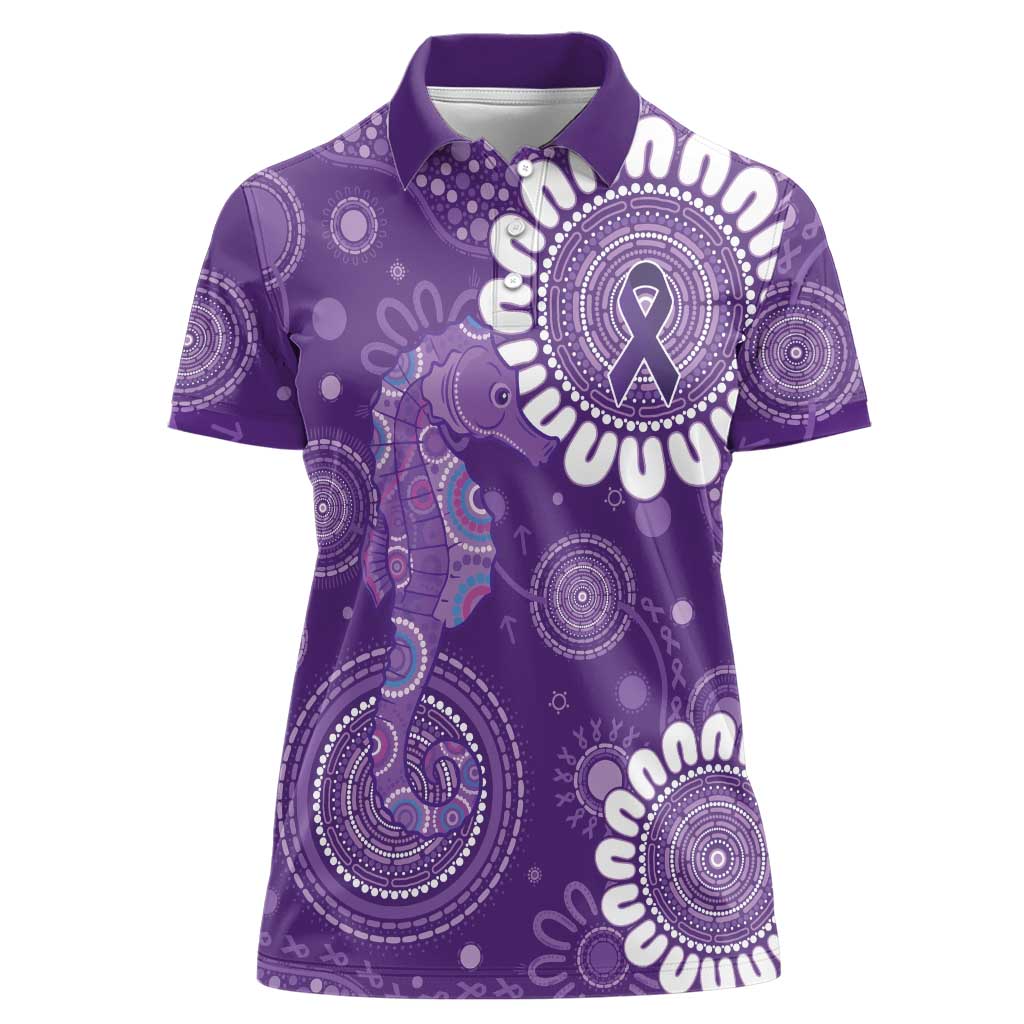 Sea Horse Australia Epilepsy Awareness Women Polo Shirt - Aussie Hoodie