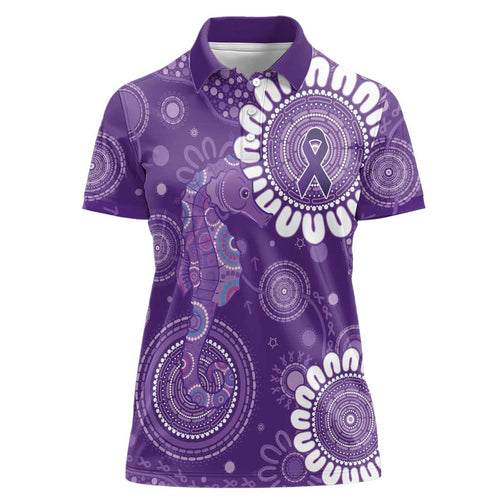 Sea Horse Australia Epilepsy Awareness Women Polo Shirt - Aussie Hoodie