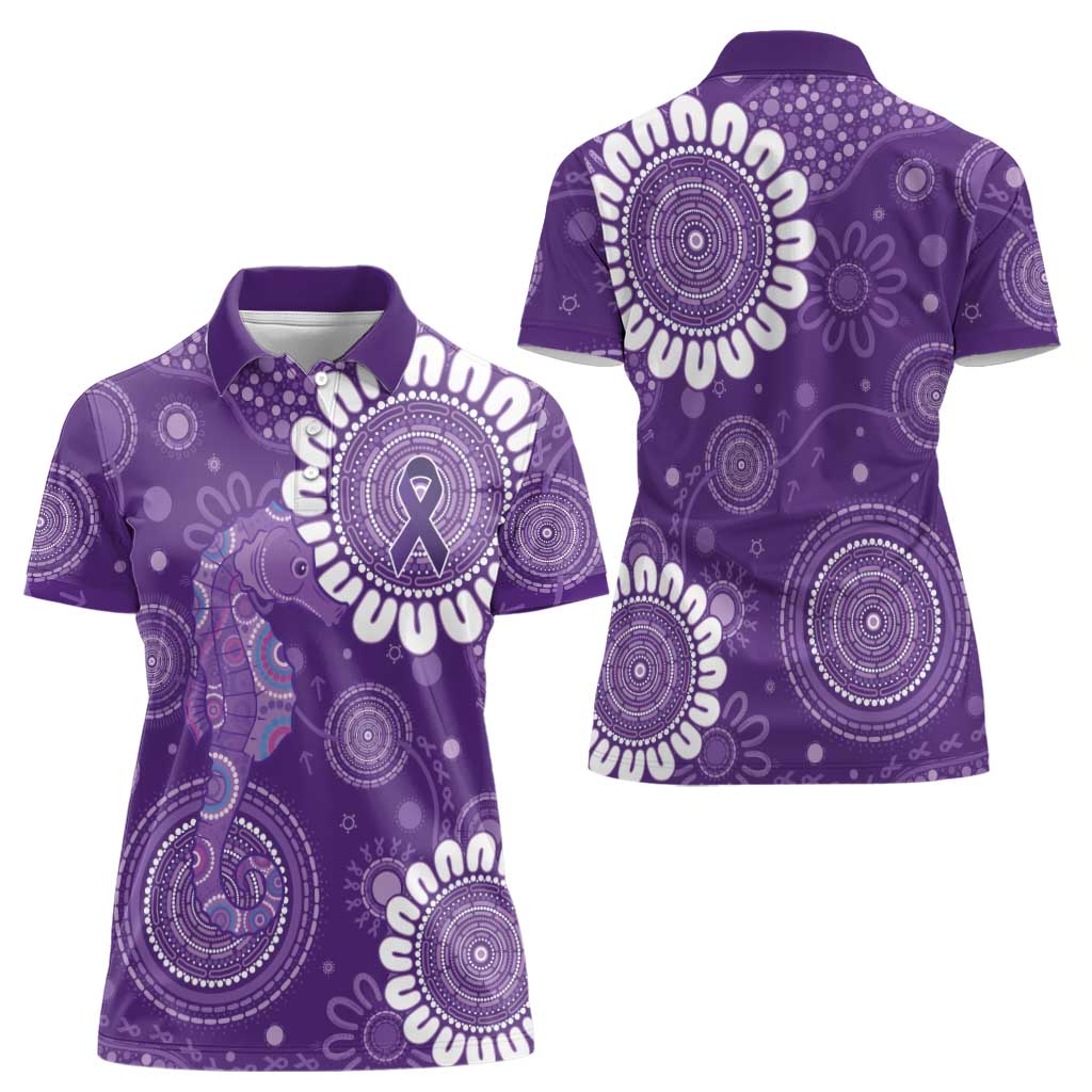 Sea Horse Australia Epilepsy Awareness Women Polo Shirt - Aussie Hoodie