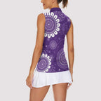 Sea Horse Australia Epilepsy Awareness Women Sleeveless Polo Shirt - Aussie Hoodie