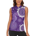 Sea Horse Australia Epilepsy Awareness Women Sleeveless Polo Shirt - Aussie Hoodie