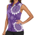Sea Horse Australia Epilepsy Awareness Women Sleeveless Polo Shirt - Aussie Hoodie