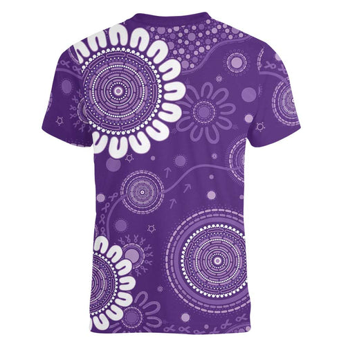 Sea Horse Australia Epilepsy Awareness Women V-Neck T-Shirt - Aussie Hoodie