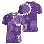 Sea Horse Australia Epilepsy Awareness Women V-Neck T-Shirt - Aussie Hoodie