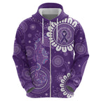 Sea Horse Australia Epilepsy Awareness Zip Hoodie - Aussie Hoodie