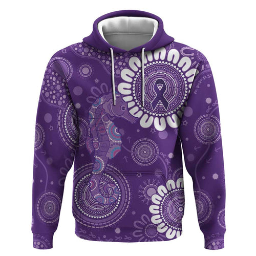 Sea Horse Australia Epilepsy Awareness Zip Hoodie - Aussie Hoodie