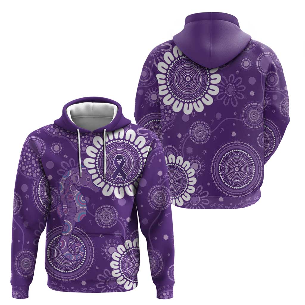 Sea Horse Australia Epilepsy Awareness Zip Hoodie - Aussie Hoodie