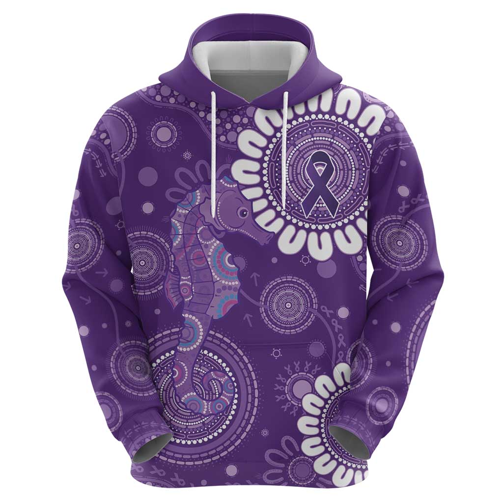 Sea Horse Australia Epilepsy Awareness Zip Hoodie - Aussie Hoodie