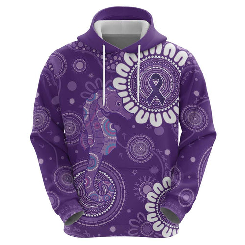 Sea Horse Australia Epilepsy Awareness Zip Hoodie - Aussie Hoodie