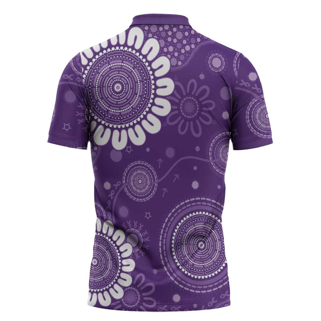 Sea Horse Australia Epilepsy Awareness Zipper Polo Shirt - Aussie Hoodie