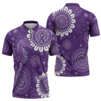 Sea Horse Australia Epilepsy Awareness Zipper Polo Shirt - Aussie Hoodie