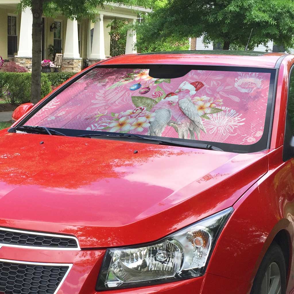 Joyful Pink Cockatoo Auto Sun Shade Australia Christmas Vibes - Aussie Hoodie