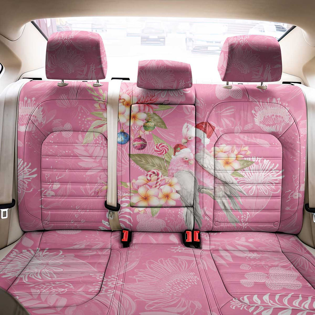 Joyful Pink Cockatoo Back Car Seat Cover Australia Christmas Vibes - Aussie Hoodie