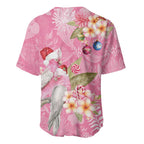 Joyful Pink Cockatoo Baseball Jersey Australia Christmas Vibes - Aussie Hoodie
