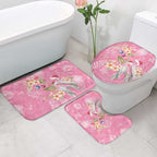 Joyful Pink Cockatoo Bathroom Set Australia Christmas Vibes - Aussie Hoodie