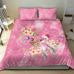 Joyful Pink Cockatoo Bedding Set Australia Christmas Vibes - Aussie Hoodie