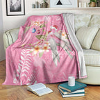 Joyful Pink Cockatoo Blanket Australia Christmas Vibes - Aussie Hoodie