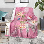 Joyful Pink Cockatoo Blanket Australia Christmas Vibes - Aussie Hoodie