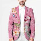 Joyful Pink Cockatoo Blazer Australia Christmas Vibes - Aussie Hoodie