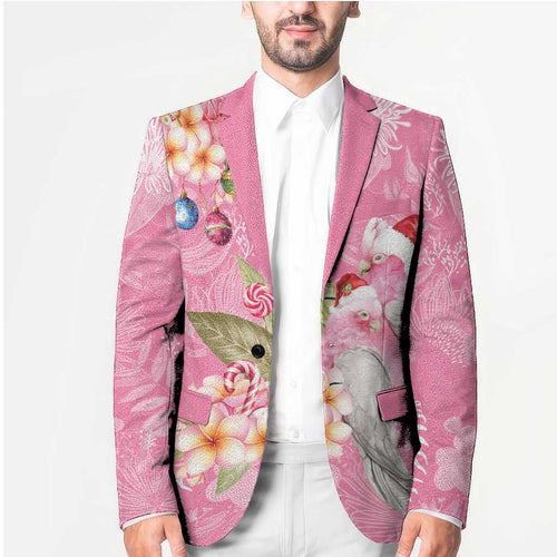 Joyful Pink Cockatoo Blazer Australia Christmas Vibes - Aussie Hoodie