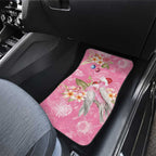 Joyful Pink Cockatoo Car Mats Australia Christmas Vibes - Aussie Hoodie