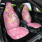 Joyful Pink Cockatoo Car Seat Cover Australia Christmas Vibes - Aussie Hoodie