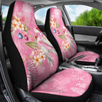 Joyful Pink Cockatoo Car Seat Cover Australia Christmas Vibes - Aussie Hoodie