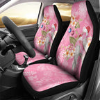 Joyful Pink Cockatoo Car Seat Cover Australia Christmas Vibes - Aussie Hoodie