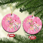 Joyful Pink Cockatoo Ceramic Ornament Australia Christmas Vibes - Aussie Hoodie