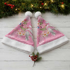 Joyful Pink Cockatoo Christmas Santa Hat Australia Christmas Vibes - Aussie Hoodie