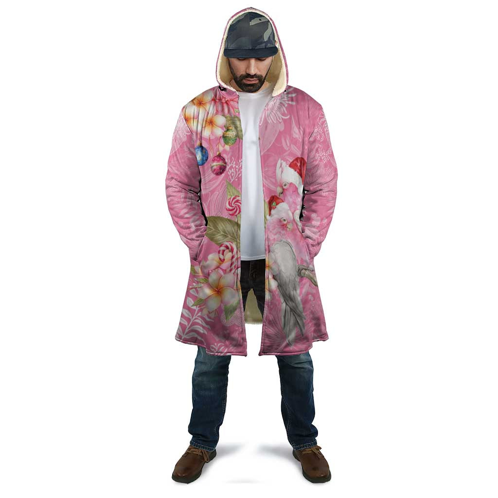 Joyful Pink Cockatoo Cloak Australia Christmas Vibes - Aussie Hoodie
