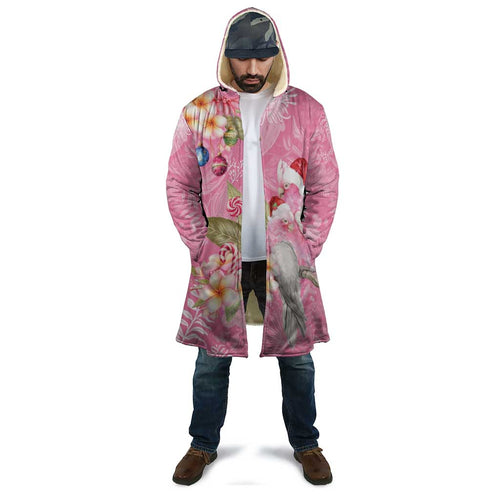 Joyful Pink Cockatoo Cloak Australia Christmas Vibes - Aussie Hoodie