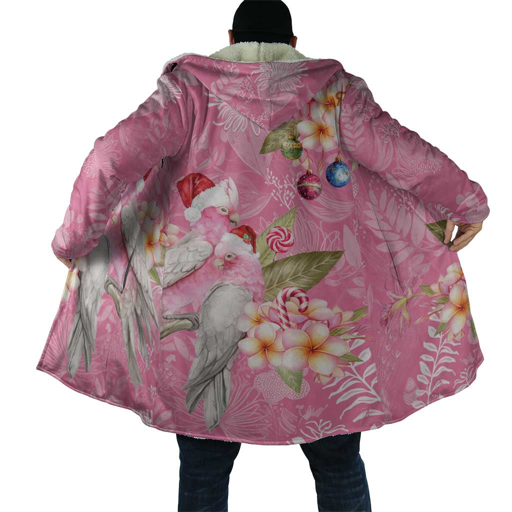 Joyful Pink Cockatoo Cloak Australia Christmas Vibes - Aussie Hoodie