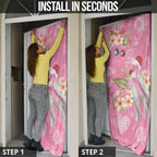 Joyful Pink Cockatoo Door Cover Australia Christmas Vibes - Aussie Hoodie
