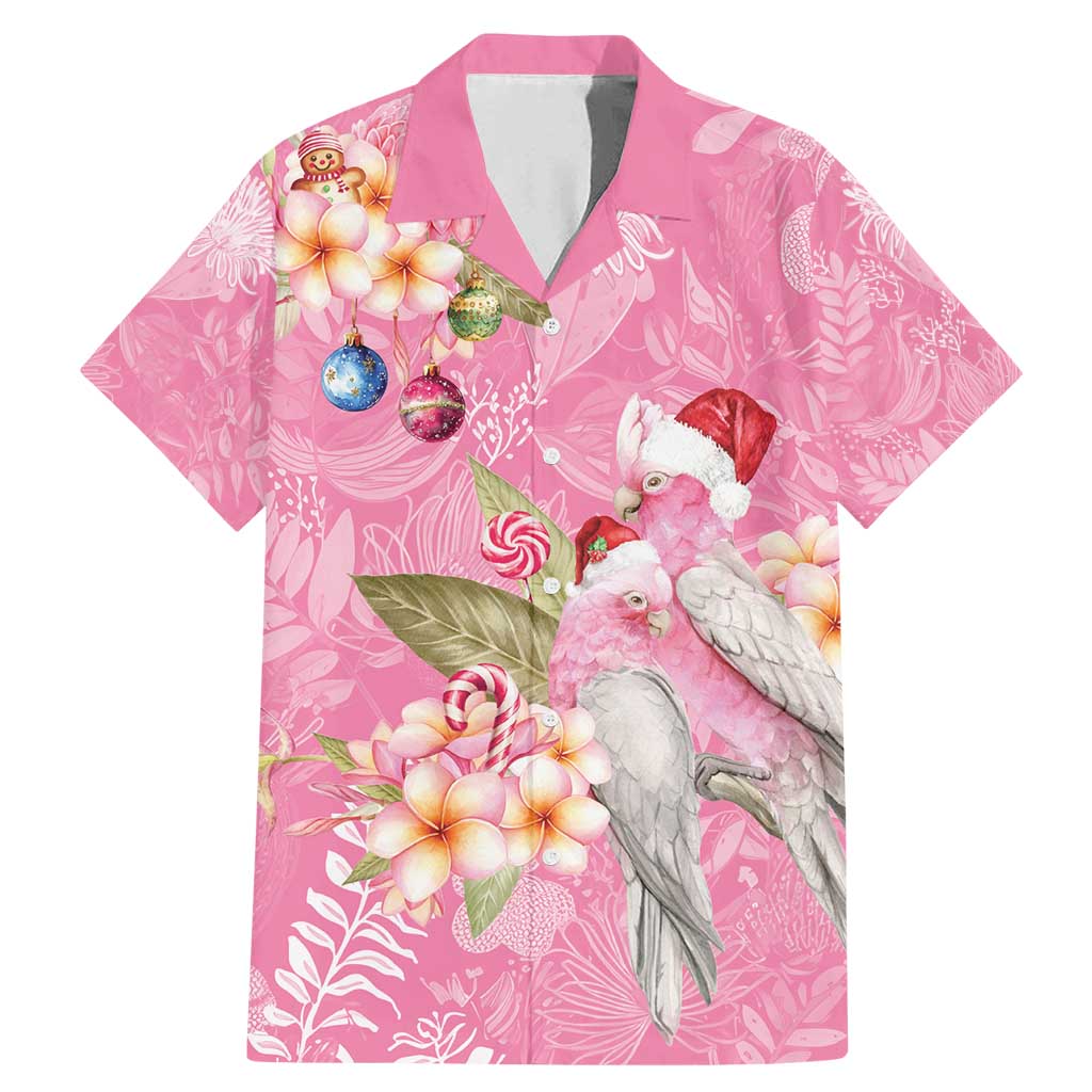 Joyful Pink Cockatoo Family Matching Mermaid Dress and Hawaiian Shirt Australia Christmas Vibes - Aussie Hoodie