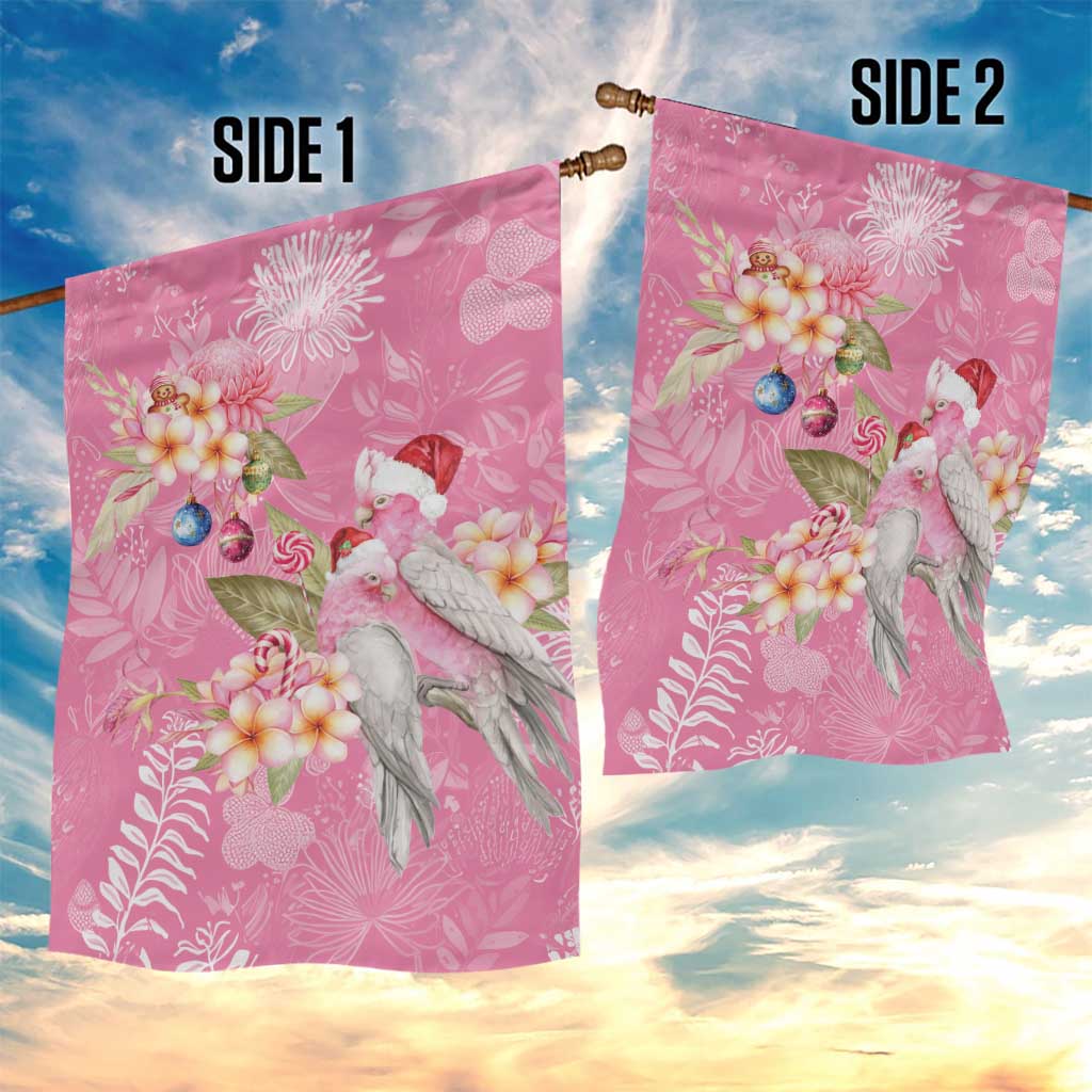 Joyful Pink Cockatoo Garden Flag Australia Christmas Vibes - Aussie Hoodie