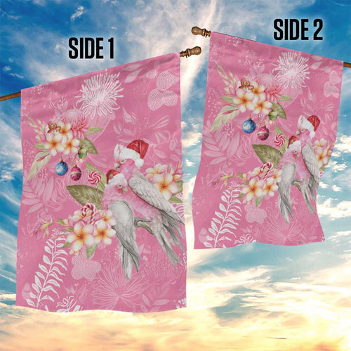 Joyful Pink Cockatoo Garden Flag Australia Christmas Vibes - Aussie Hoodie