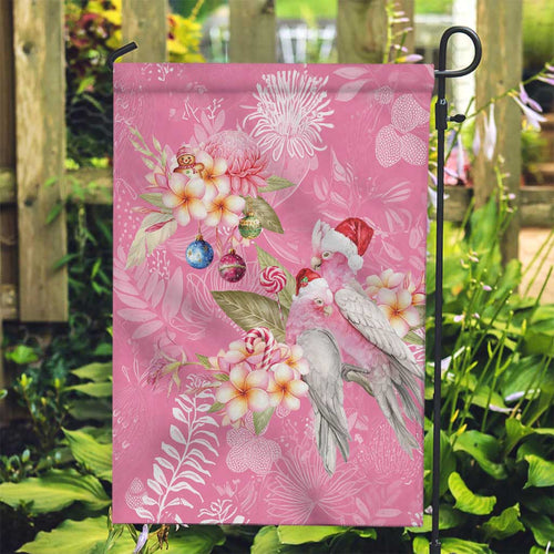 Joyful Pink Cockatoo Garden Flag Australia Christmas Vibes - Aussie Hoodie
