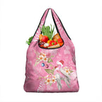 Joyful Pink Cockatoo Grocery Bag Australia Christmas Vibes - Aussie Hoodie