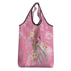 Joyful Pink Cockatoo Grocery Bag Australia Christmas Vibes - Aussie Hoodie