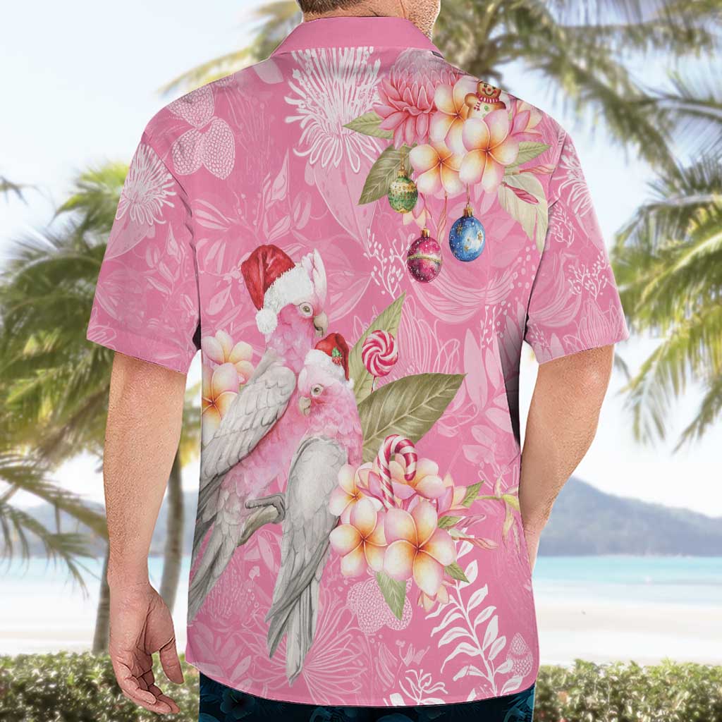 Joyful Pink Cockatoo Hawaiian Shirt Australia Christmas Vibes - Aussie Hoodie