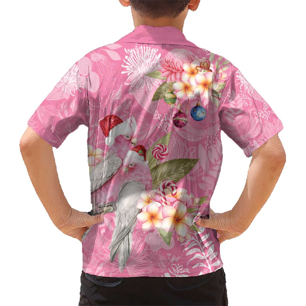 Joyful Pink Cockatoo Hawaiian Shirt Australia Christmas Vibes - Aussie Hoodie