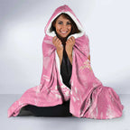 Joyful Pink Cockatoo Hooded Blanket Australia Christmas Vibes - Aussie Hoodie