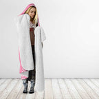 Joyful Pink Cockatoo Hooded Blanket Australia Christmas Vibes - Aussie Hoodie