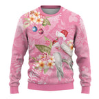 Joyful Pink Cockatoo Ugly Christmas Sweater Australia Christmas Vibes - Aussie Hoodie