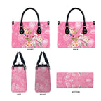 Joyful Pink Cockatoo Leather Bag Australia Christmas Vibes - Aussie Hoodie