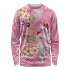 Joyful Pink Cockatoo Long Sleeve Shirt Australia Christmas Vibes - Aussie Hoodie