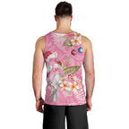 Joyful Pink Cockatoo Men Tank Top Australia Christmas Vibes - Aussie Hoodie