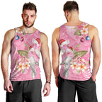 Joyful Pink Cockatoo Men Tank Top Australia Christmas Vibes - Aussie Hoodie